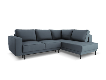 Caro Corner Sofa With Bed Function, 5 Seats, 247x187 cm — Blue / Right