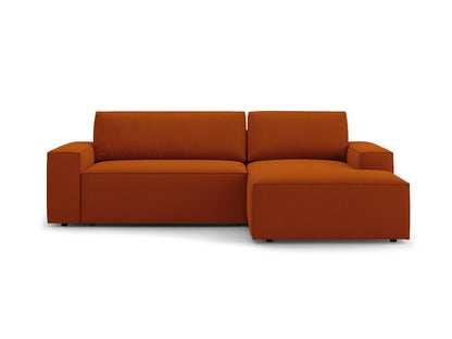 Jodie Corner Sofa With Bed Function And Box, 3 Seats, 246x151 cm — Terracotta / Right