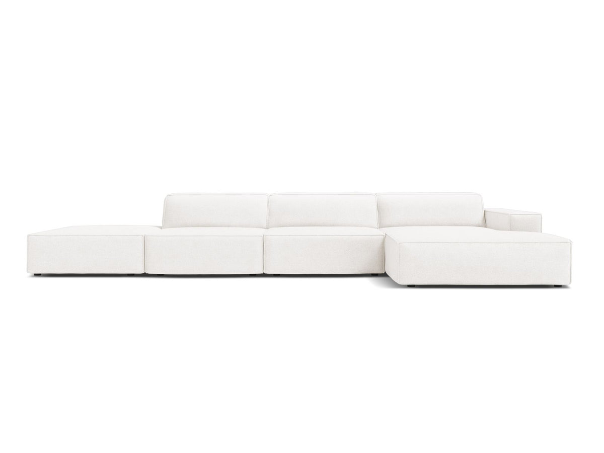 Jodie Corner Sofa, 5 Seats, 341x162 cm — White / Right