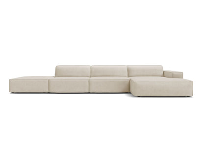 Jodie Corner Sofa, 5 Seats, 341x162 cm — Beige / Right