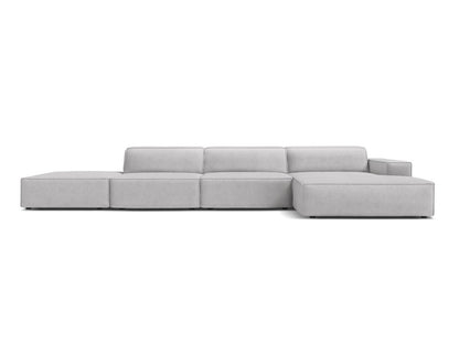 Jodie Corner Sofa, 5 Seats, 341x162 cm — Light Grey / Right
