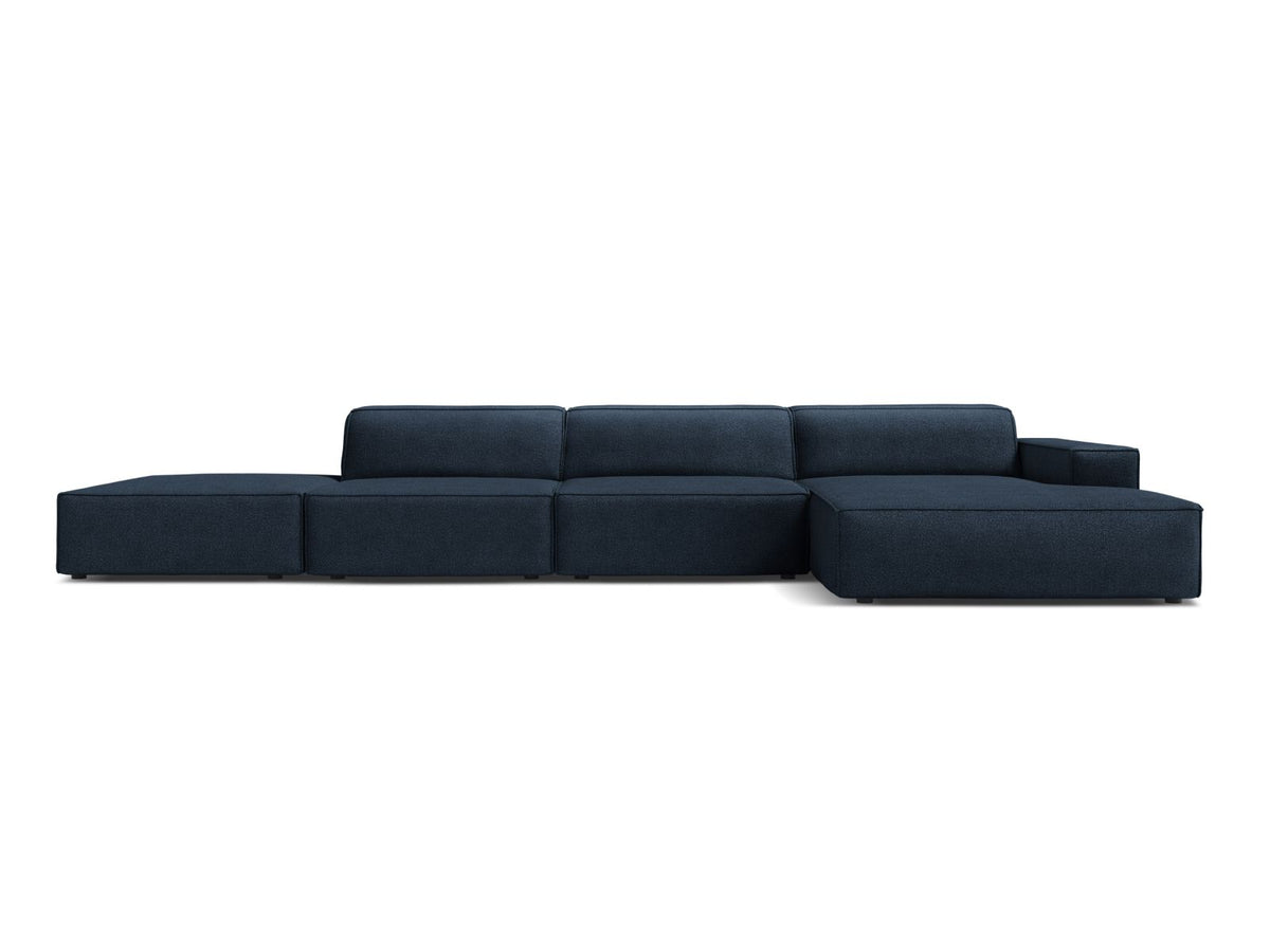 Jodie Corner Sofa, 5 Seats, 341x162 cm — Dark Blue / Right
