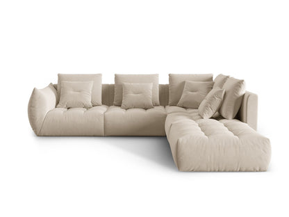Bloom Modular Corner Sofa, 4 Seats, 316x307 cm — Light Beige / Right