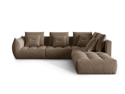 Bloom Modular Corner Sofa, 4 Seats, 316x307 cm — Light Brown / Right