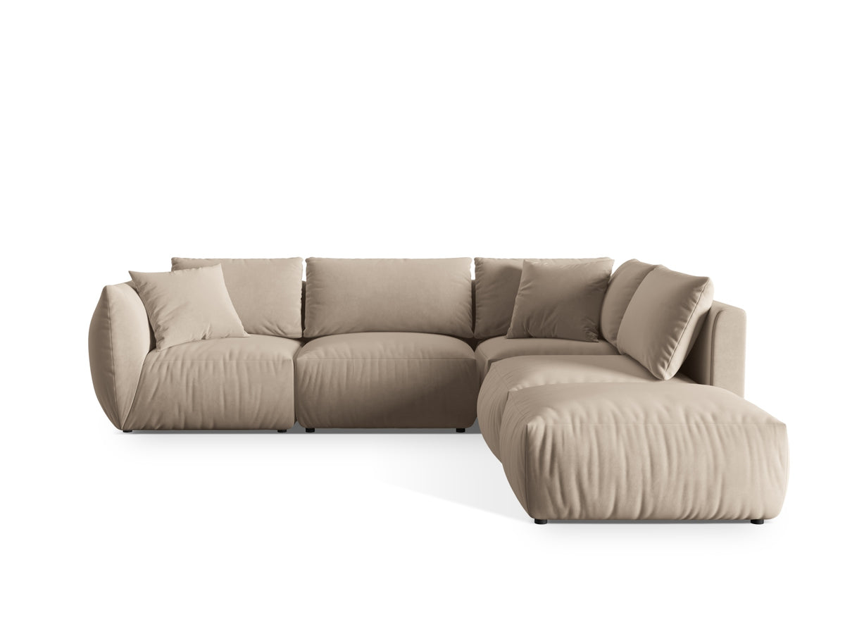 Chris Modular Corner Sofa, 4 Seats, 295x290 cm — Light Beige / Right