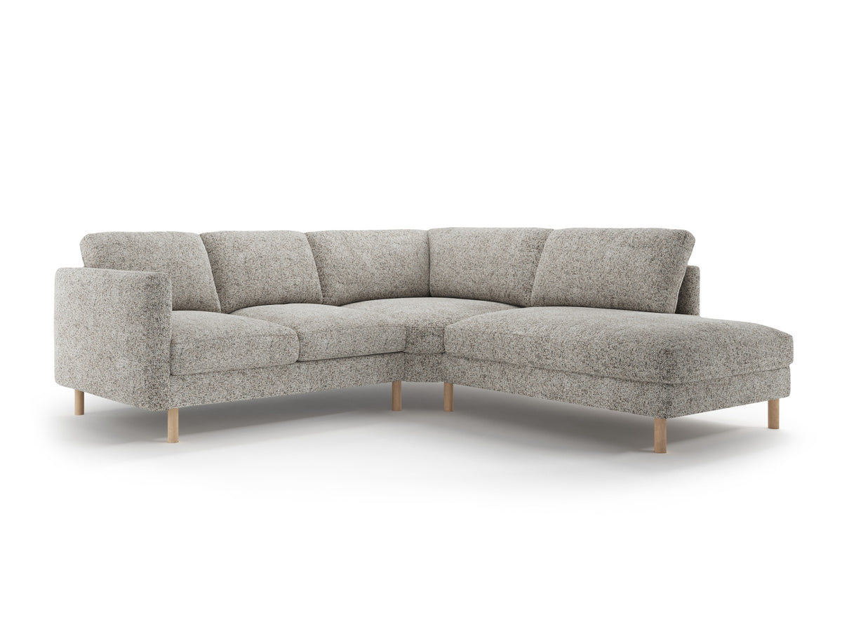 Eden Corner Sofa, 4 Seats, 267x234 cm — Beige Melange / Right