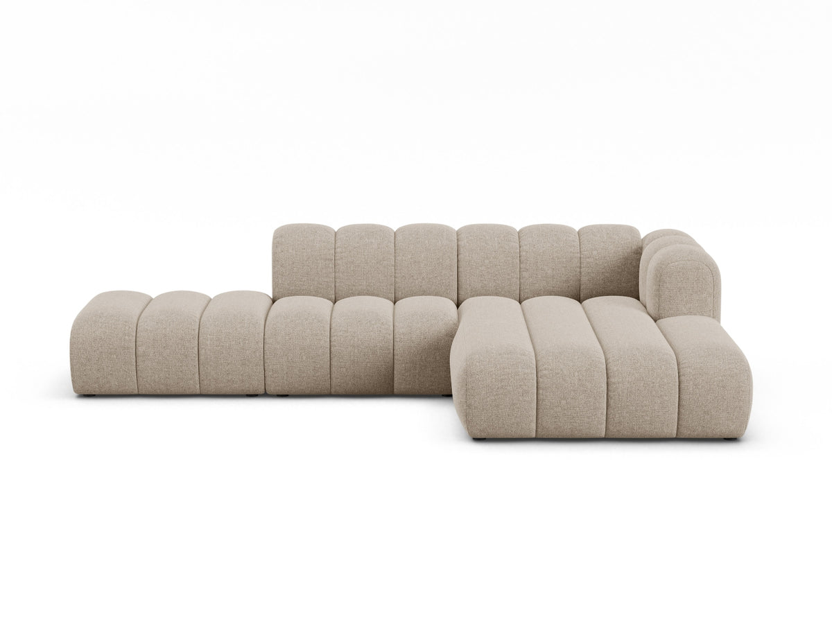 Lupine Modular Open Corner Sofa, 5 Seats, 299x177 cm — Dark Beige / Right