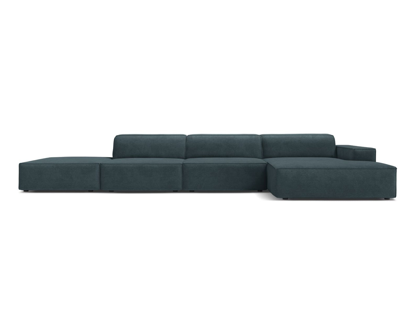 Jodie Modular Corner Sofa, 5 Seats, 341x162 cm — Deep Petrol / Right