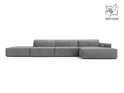 Jodie Modular Corner Sofa, 5 Seats, 341x162 cm — Light Grey / Right