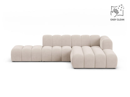Lupine Modular Open Corner Sofa, 5 Seats, 299x177 cm — Light Beige / Right