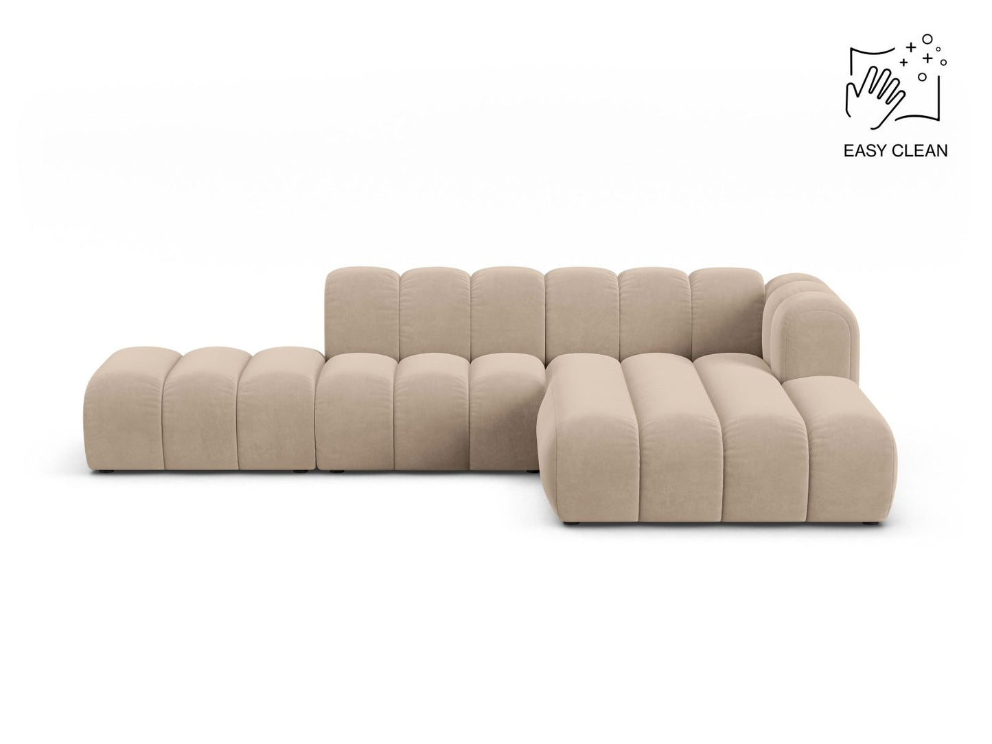 Lupine Modular Open Corner Sofa, 5 Seats, 299x177 cm — Beige / Right