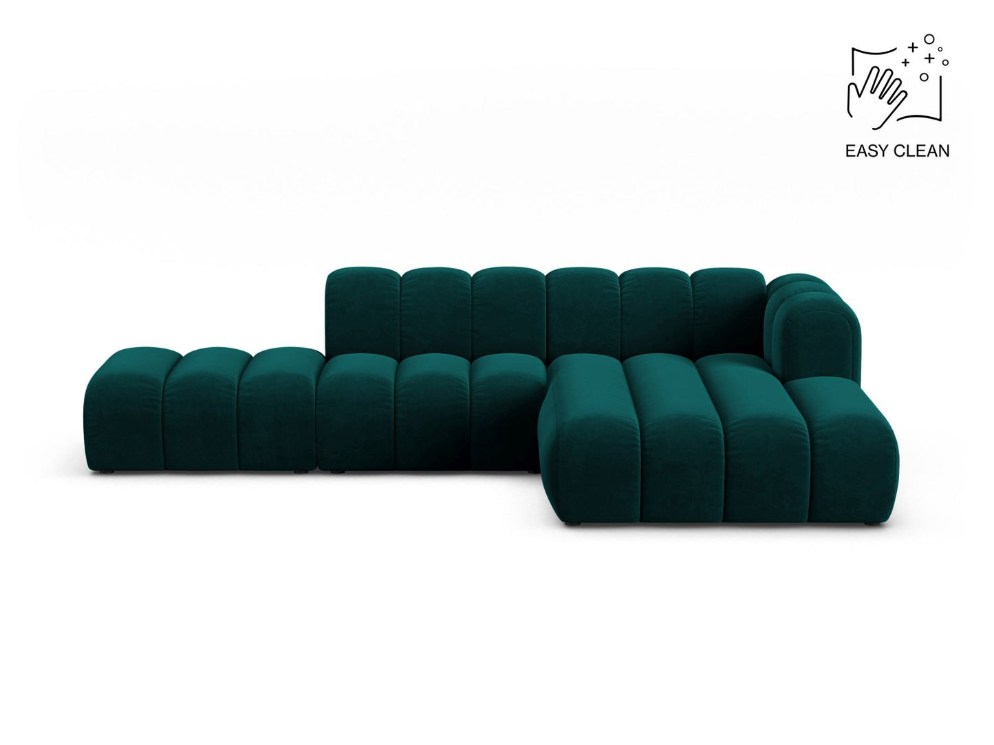 Lupine Modular Open Corner Sofa, 5 Seats, 299x177 cm — Deep Petrol / Right