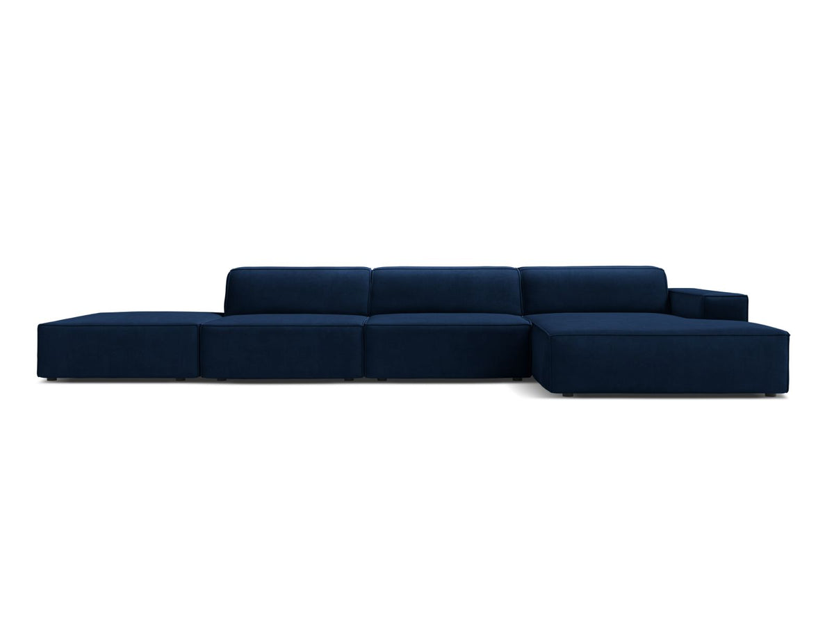 Jodie Corner Sofa, 5 Seats, 341x162 cm — Royal Blue / Right