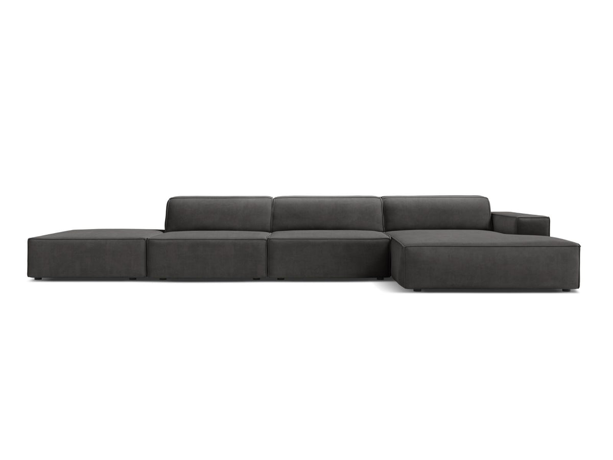 Jodie Corner Sofa, 5 Seats, 341x162 cm — Grey / Right