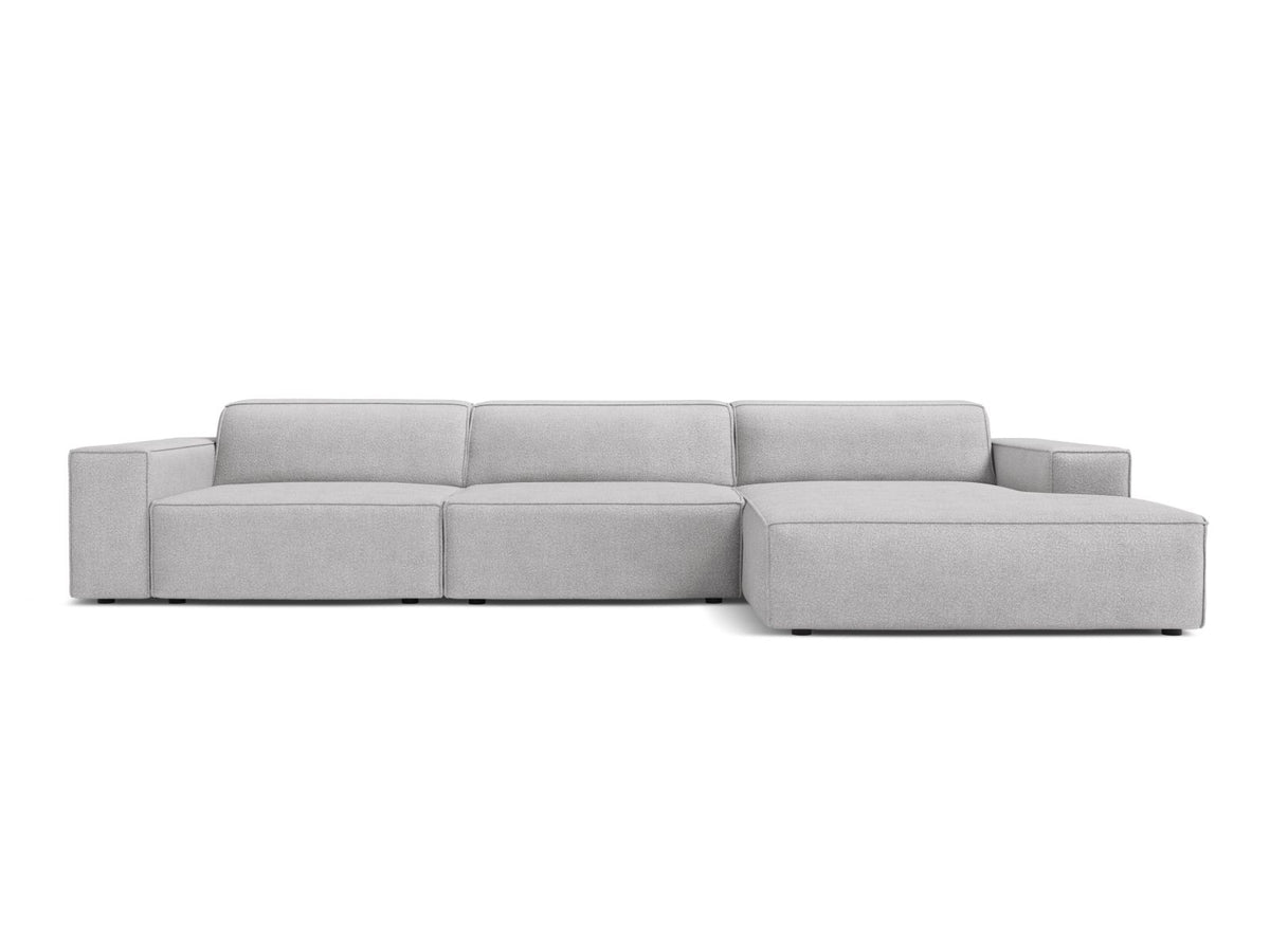 Jodie Corner Sofa, 4 Seats, 284x162 cm — Light Grey / Right