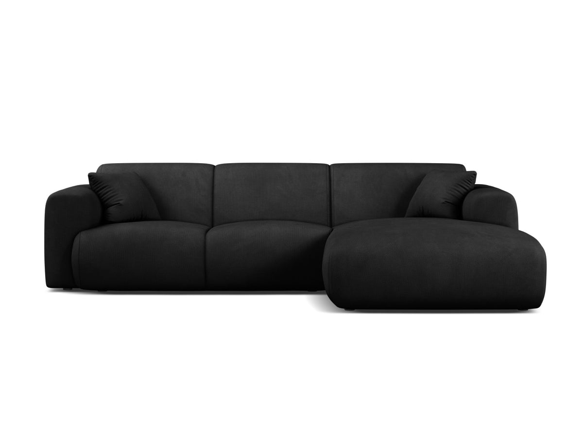 Molino Corner Sofa, 4 Seats, 255x170 cm — Black / Right