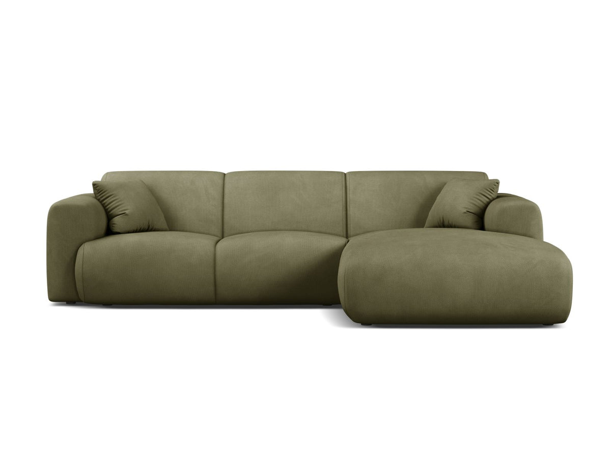 Molino Corner Sofa, 4 Seats, 255x170 cm — Light Green / Right