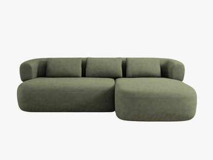 Jenny Corner Sofa, 5 Seats, 225x145 cm — Green / Right