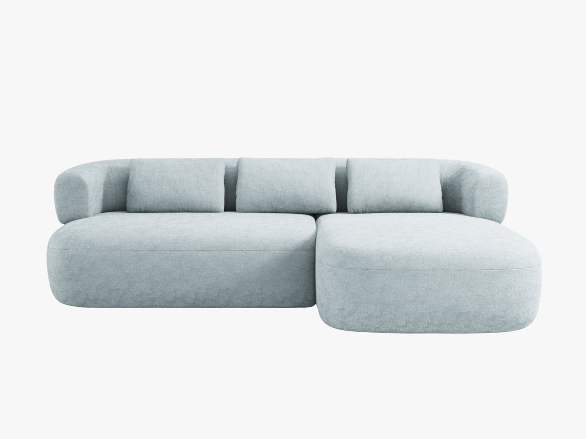 Jenny Corner Sofa, 5 Seats, 225x145 cm — Light Blue / Right