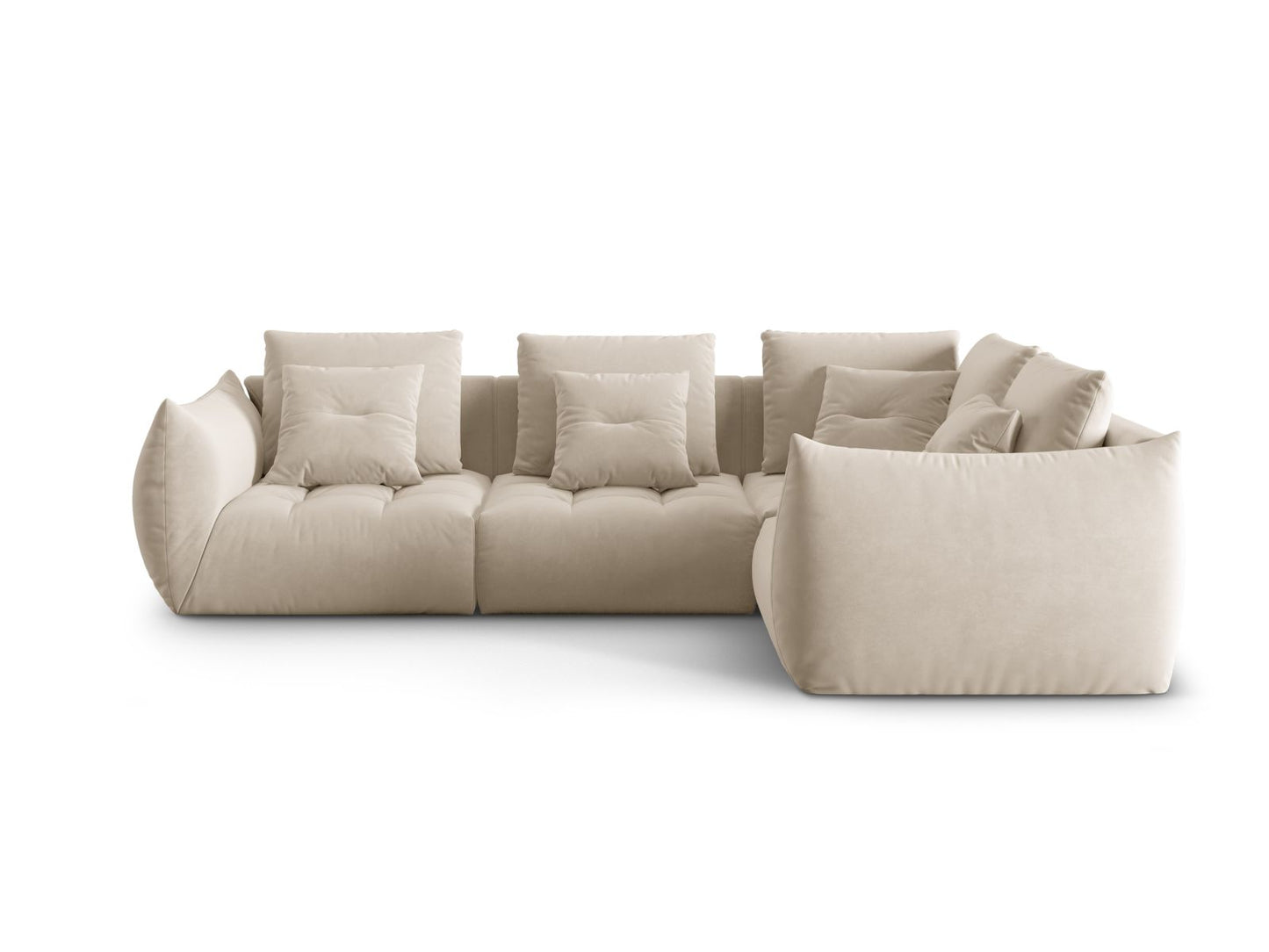 Bloom Modular Corner Sofa, 3 Seats, 316x222 cm — Light Beige / Right