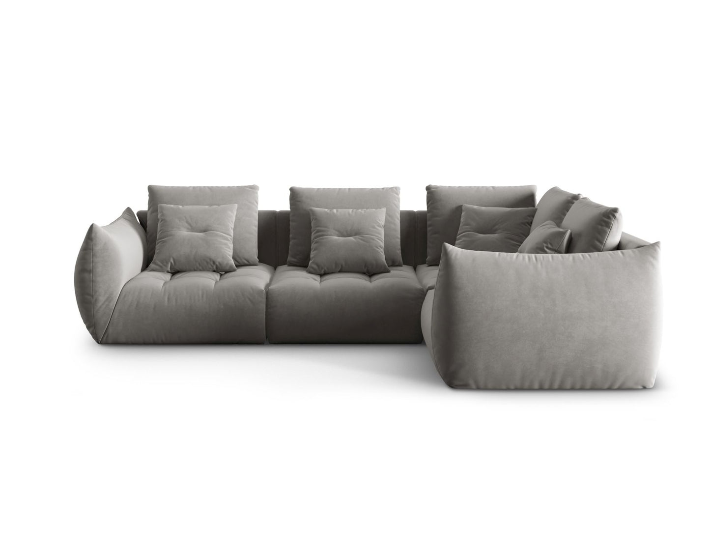 Bloom Modular Corner Sofa, 3 Seats, 316x222 cm — Grey / Right