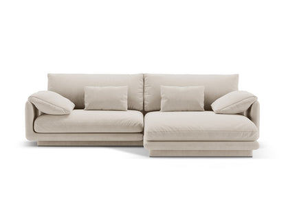 Torino Corner Sofa, 4 Seats, 250x170 cm — Light Beige / Right