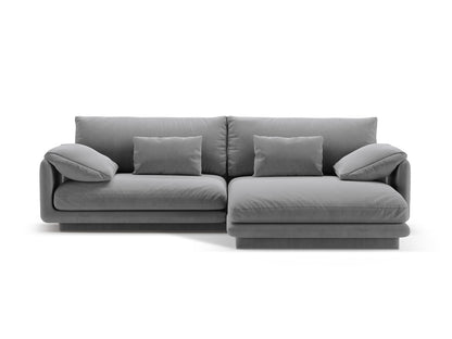 Torino Corner Sofa, 4 Seats, 250x170 cm — Grey / Right