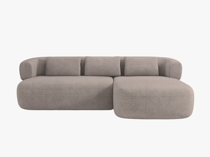 Jenny Corner Sofa, 5 Seats, 225x145 cm — Light Brown / Right