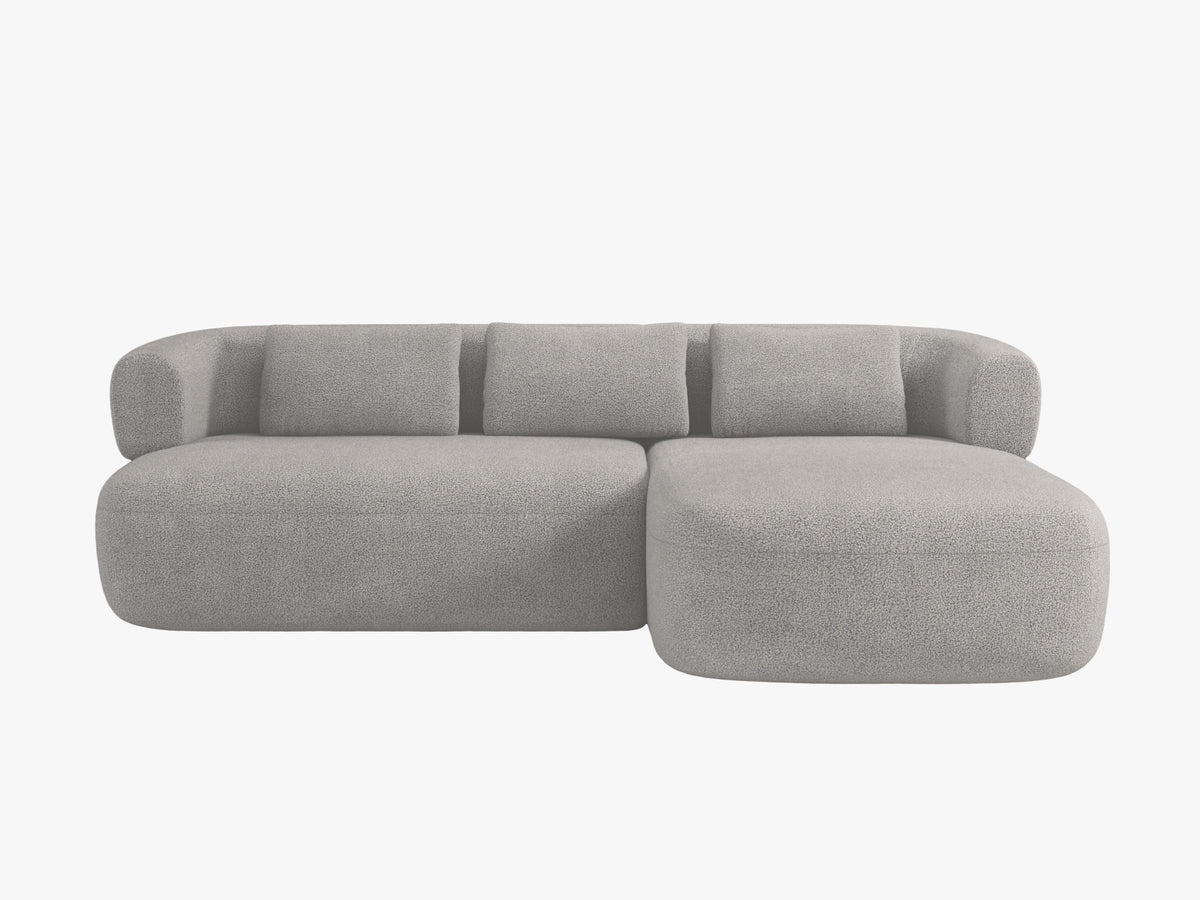 Jenny Corner Sofa, 5 Seats, 225x145 cm — Light Grey / Right