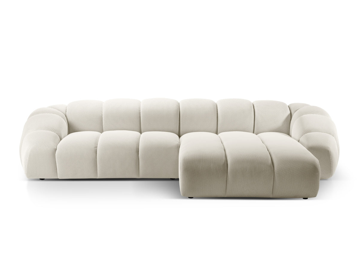 Diana Corner Sofa, 4 Seats, 334x182 cm — Light Beige / Right