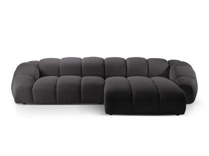 Diana Corner Sofa, 4 Seats, 334x182 cm — Espresso / Right