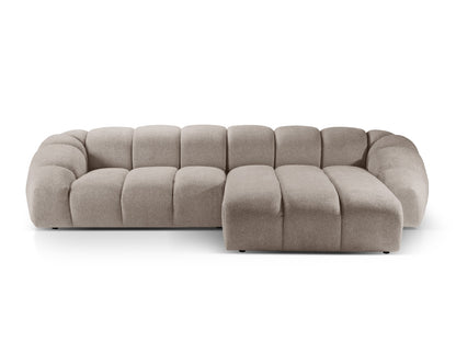 Diana Corner Sofa, 4 Seats, 334x182 cm — Dark Beige / Right