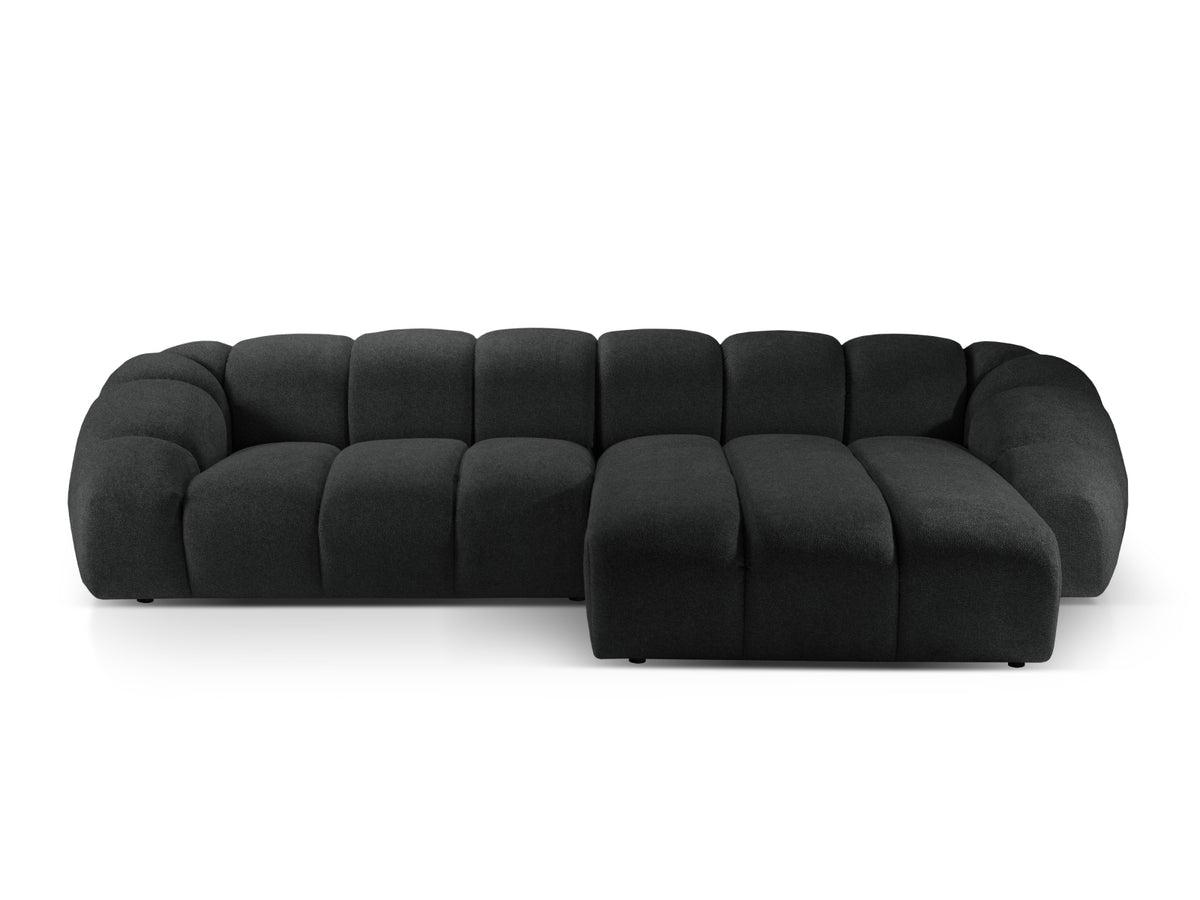 Diana Corner Sofa, 4 Seats, 334x182 cm — Anthracite / Right