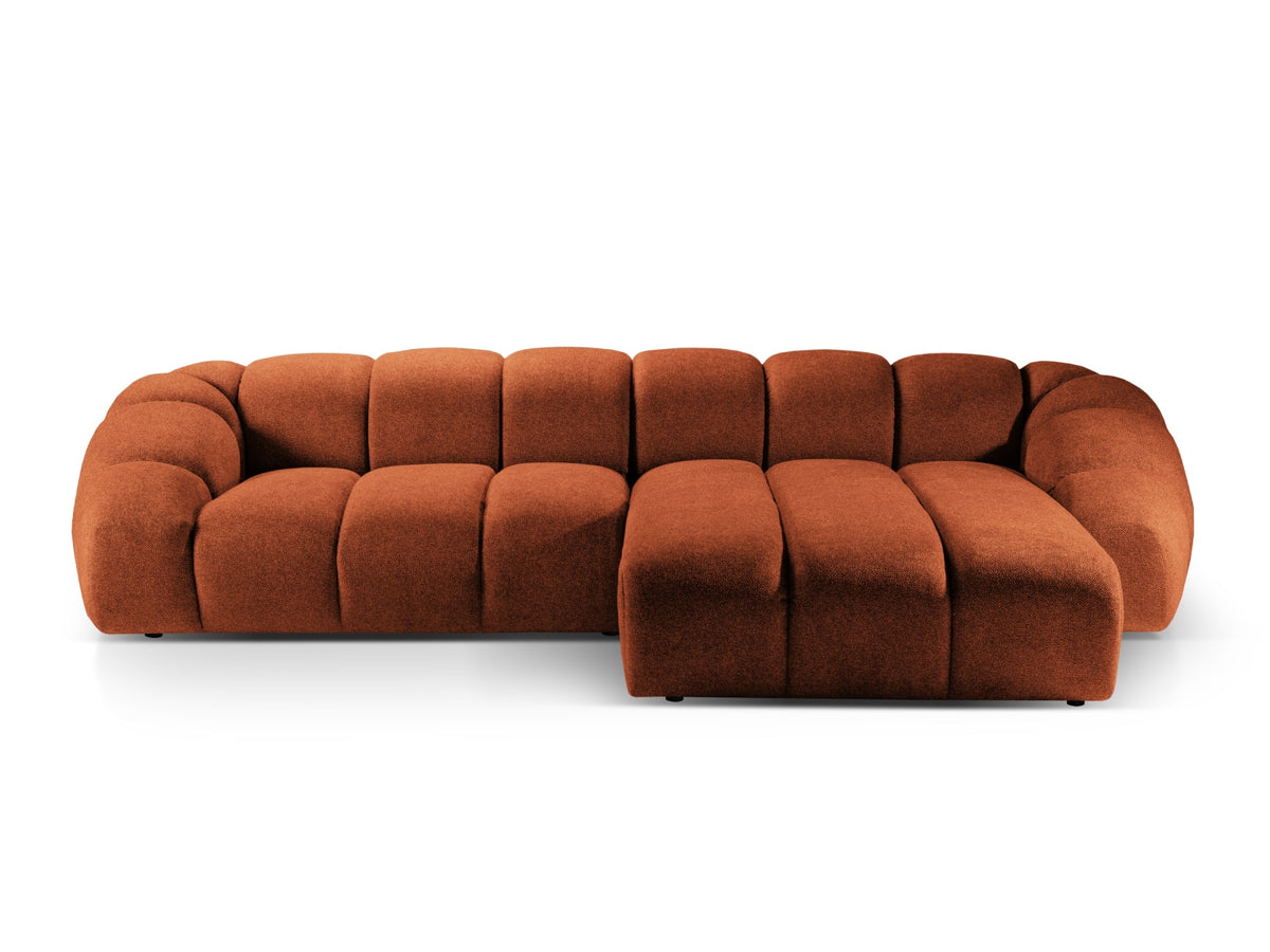 Diana Corner Sofa, 4 Seats, 334x182 cm — Terracotta / Right