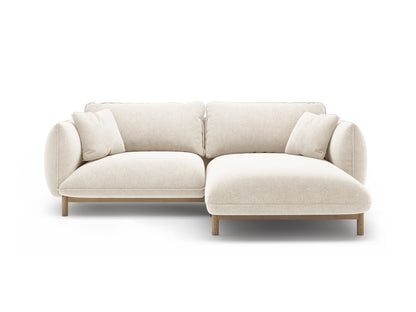 Ada Corner Sofa, 3 Seats, 220x179 cm — Ivory / Right