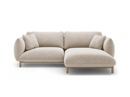 Ada Corner Sofa, 3 Seats, 220x179 cm — Light Beige / Right