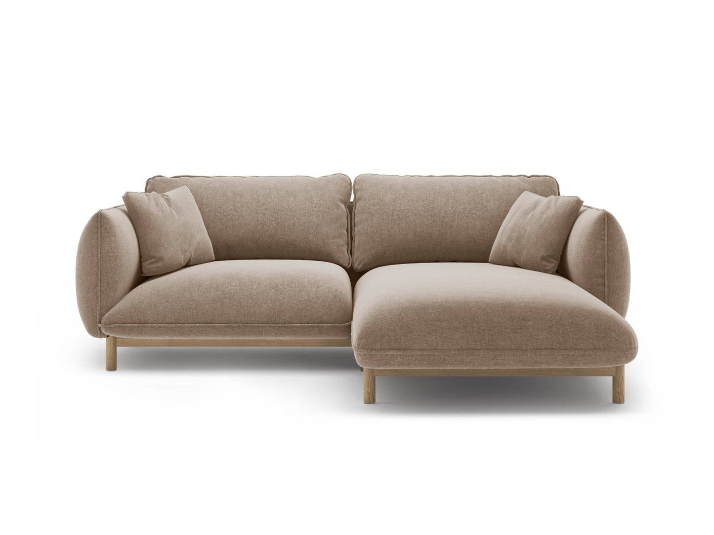 Ada Corner Sofa, 3 Seats, 220x179 cm — Sand / Right