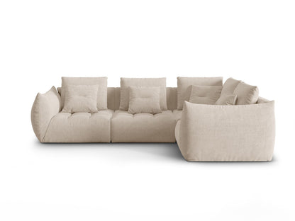 Bloom Modular Corner Sofa, 3 Seats, 316x222 cm — Light Beige / Right