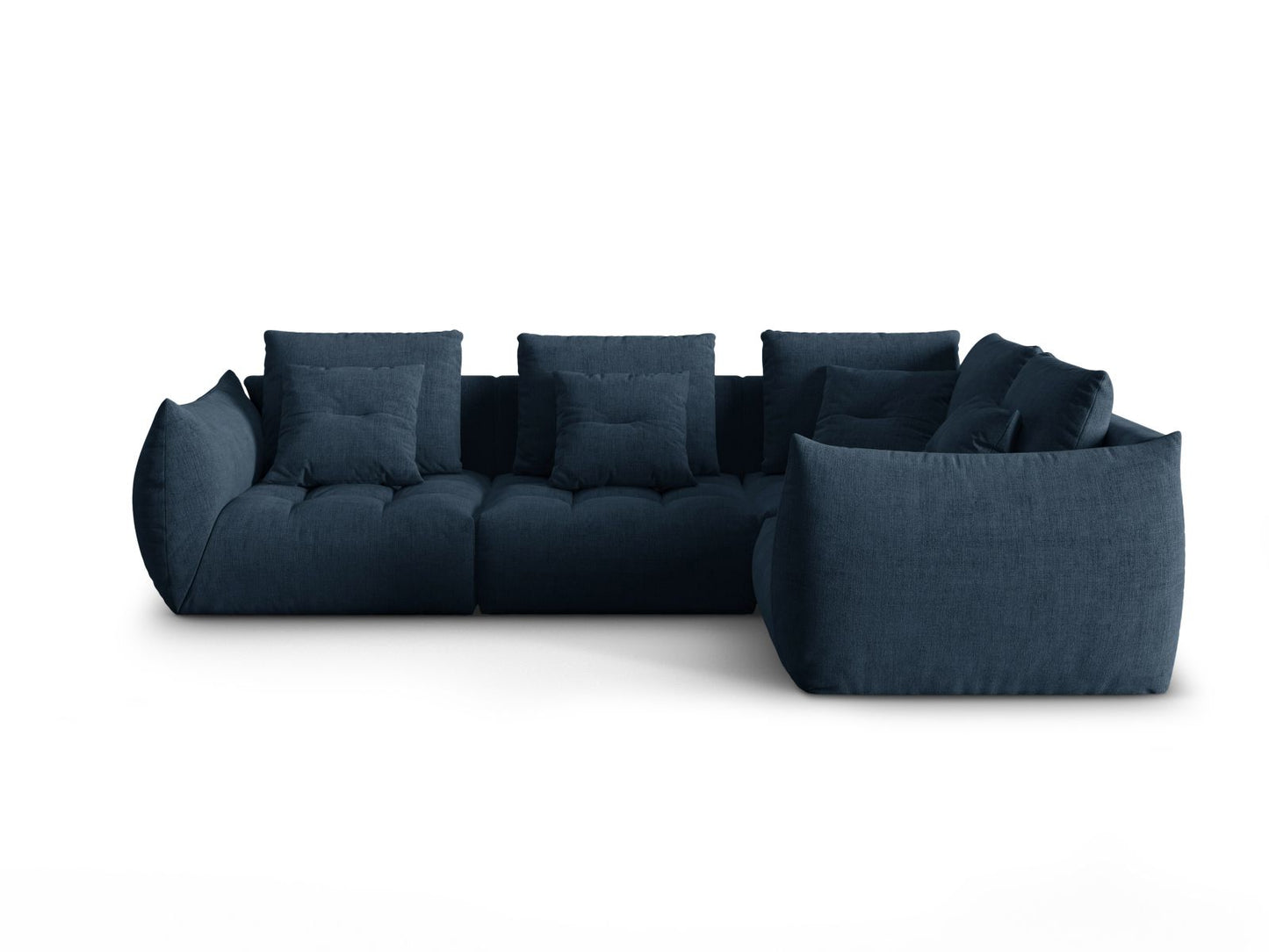 Bloom Modular Corner Sofa, 3 Seats, 316x222 cm — Navy Blue / Right