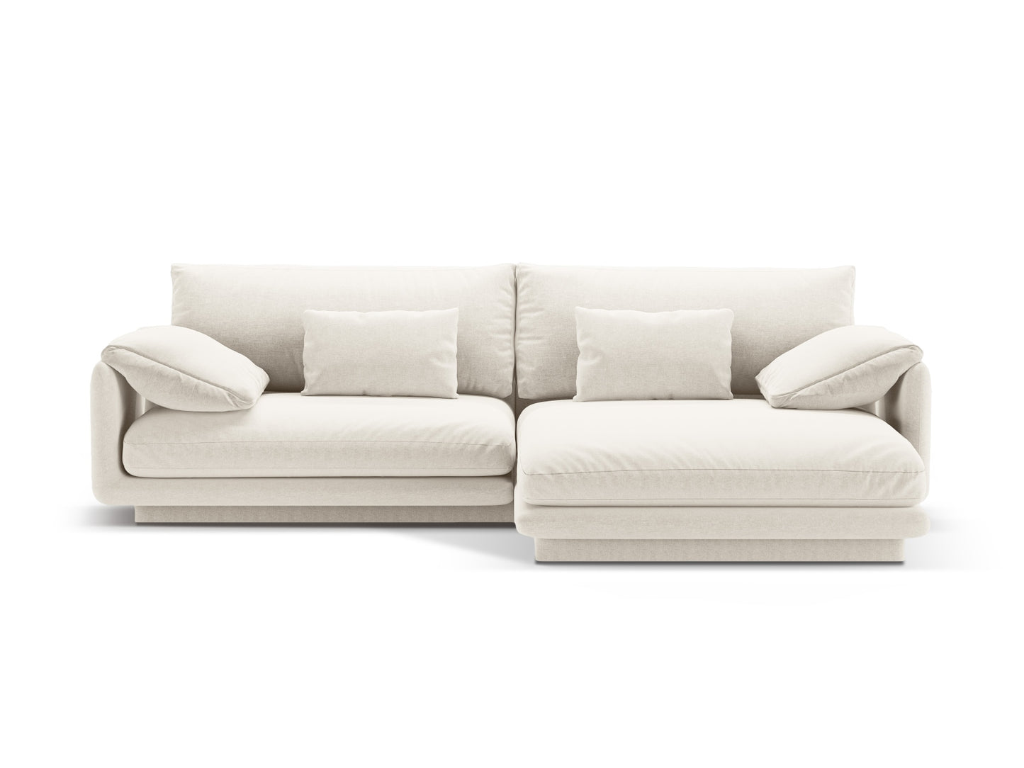 Torino Corner Sofa, 4 Seats, 250x170 cm — Ivory / Right