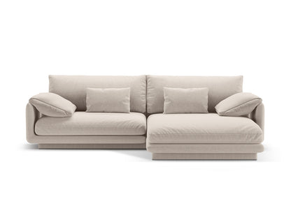 Torino Corner Sofa, 4 Seats, 250x170 cm — Light Beige / Right
