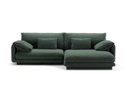 Torino Corner Sofa, 4 Seats, 250x170 cm — Moss Green / Right