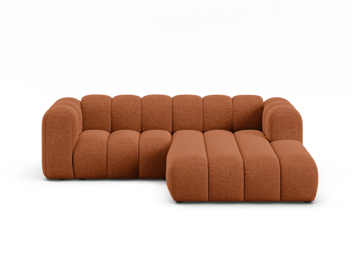 Lupine Modular Corner Sofa, 3 Seats, 230x177 cm — Brick / Right
