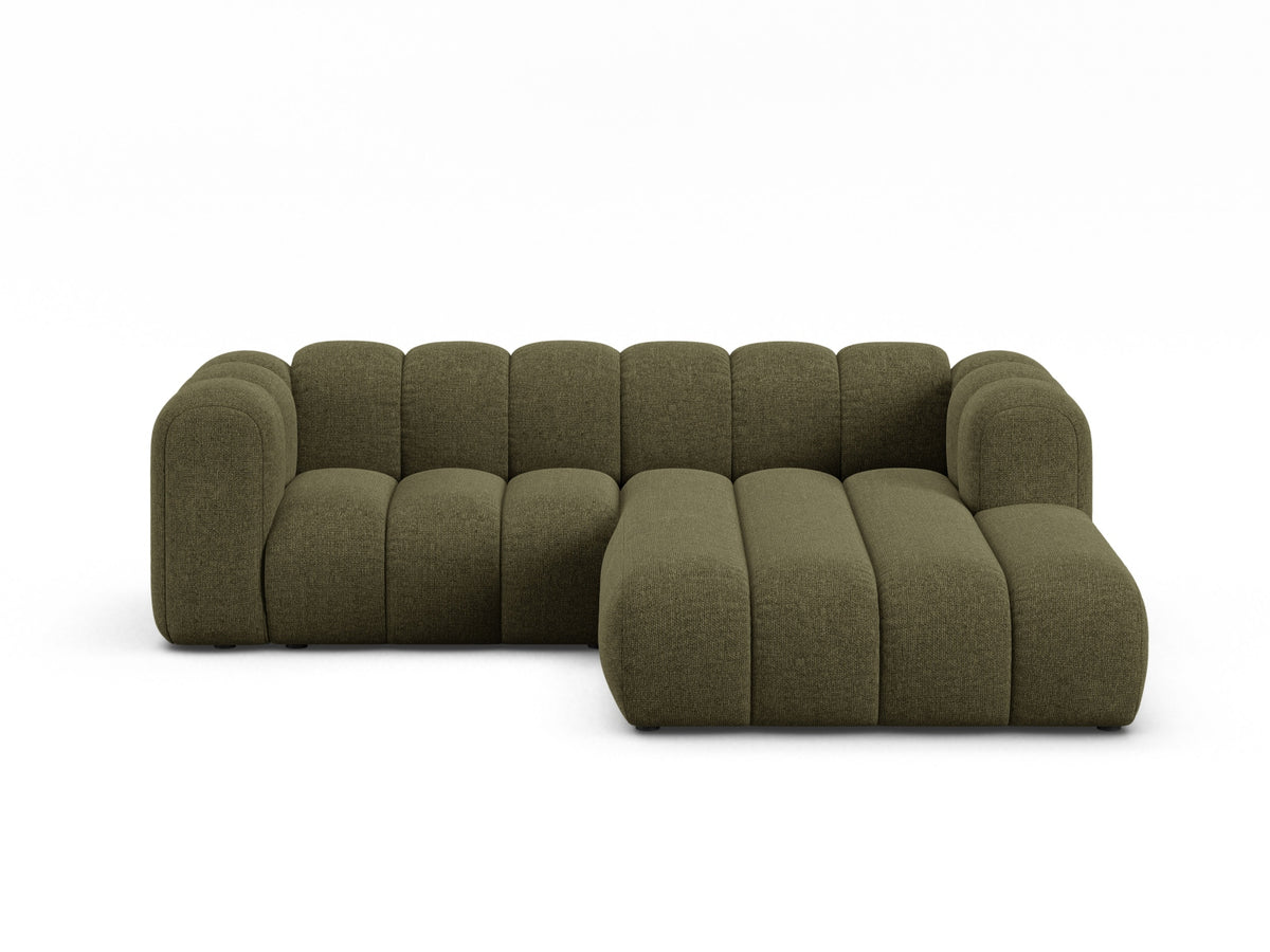 Lupine Modular Corner Sofa, 3 Seats, 230x177 cm — Green / Right