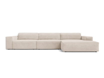 Jodie Modular Corner Sofa, 4 Seats, 284x162 cm — Beige / Right
