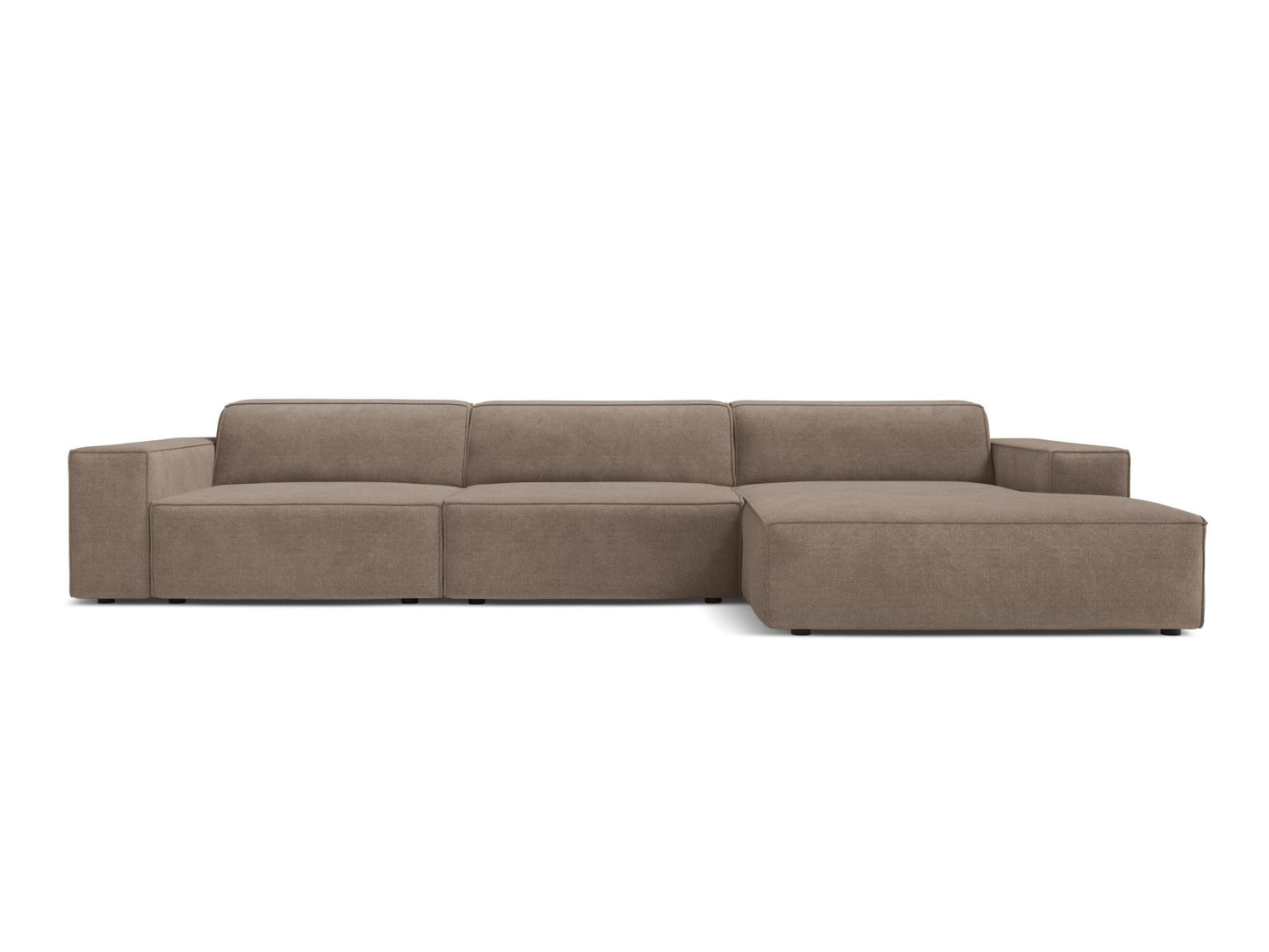 Jodie Modular Corner Sofa, 4 Seats, 284x162 cm — Cappuccino / Right