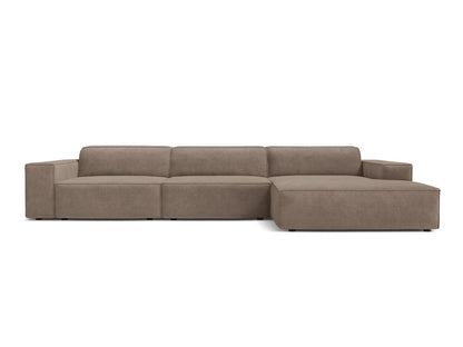 Jodie Modular Corner Sofa, 4 Seats, 284x162 cm — Cappuccino / Right