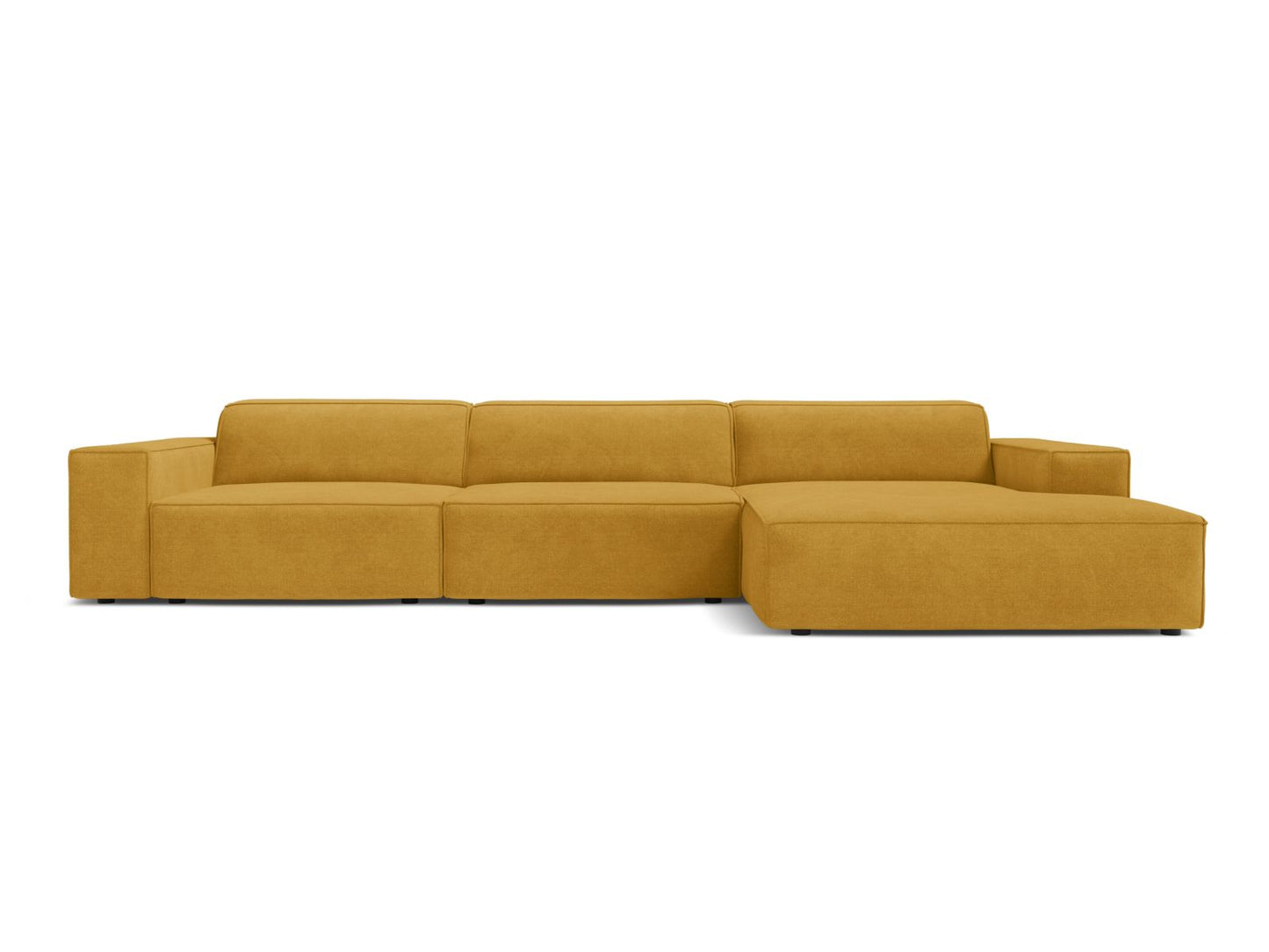 Jodie Modular Corner Sofa, 4 Seats, 284x162 cm — Yellow / Right