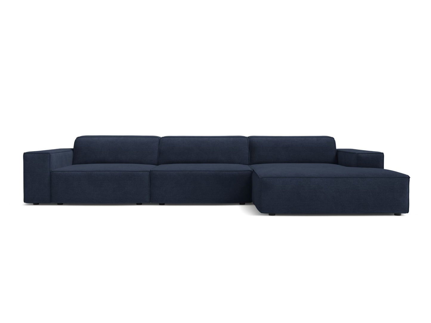 Jodie Modular Corner Sofa, 4 Seats, 284x162 cm — Navy Blue / Right