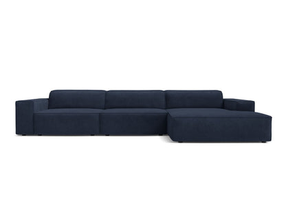 Jodie Modular Corner Sofa, 4 Seats, 284x162 cm — Navy Blue / Right